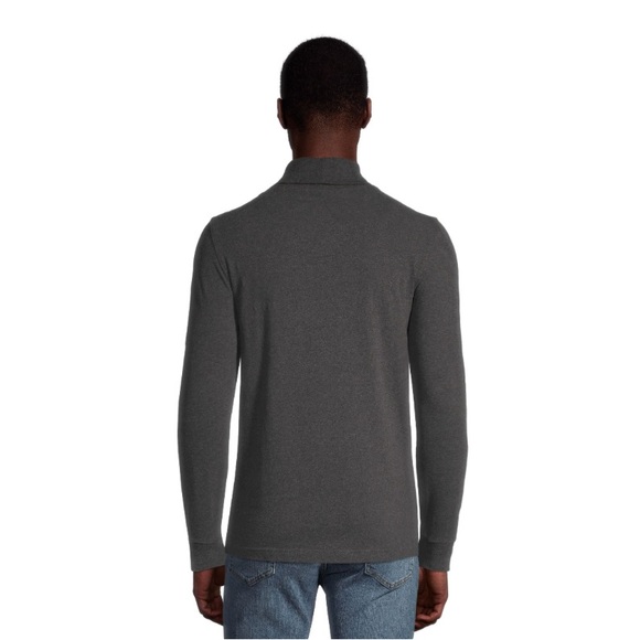 Denver Hayes Men's Modern Fit Long Sleeve Turtleneck - Charcoal, Small - Picture 3 of 10